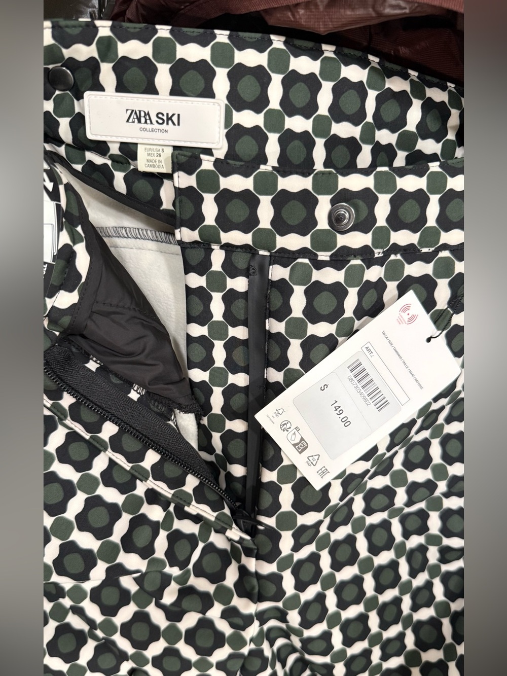 ZARA FLARE WATER RESISTANT WINDPROOF RECCO® TECHNOLOGY SKI COLLECTION PANTS - Picture 13 of 13